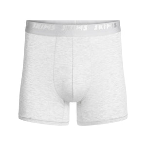 SKIMS STRETCH MENS 3" BOXER BRIEF | LIGHT HEATHER GREY