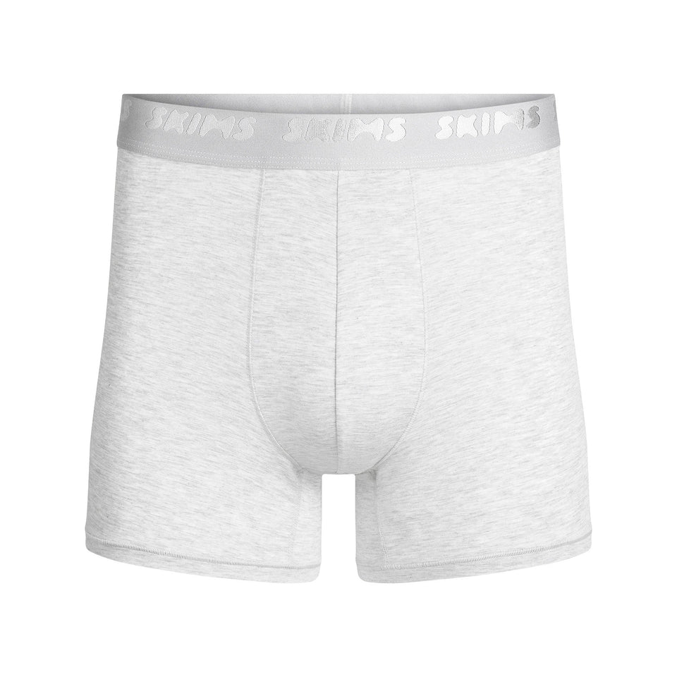 SKIMS STRETCH MENS 3" BOXER BRIEF | LIGHT HEATHER GREY