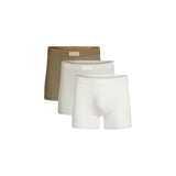 SKIMS COTTON MENS 3" BOXER BRIEF 3-PACK  | ARMY MULTI