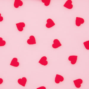 NOVELTY INTIMATES LACE UP BIKINI | PINK HEART PRINT