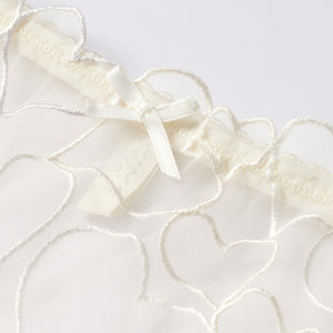 EMBROIDERED TULLE BIKINI | MARBLE