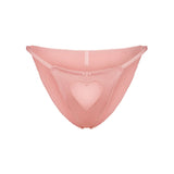 NOVELTY INTIMATES TULLE HEART SILK BIKINI | BALLET