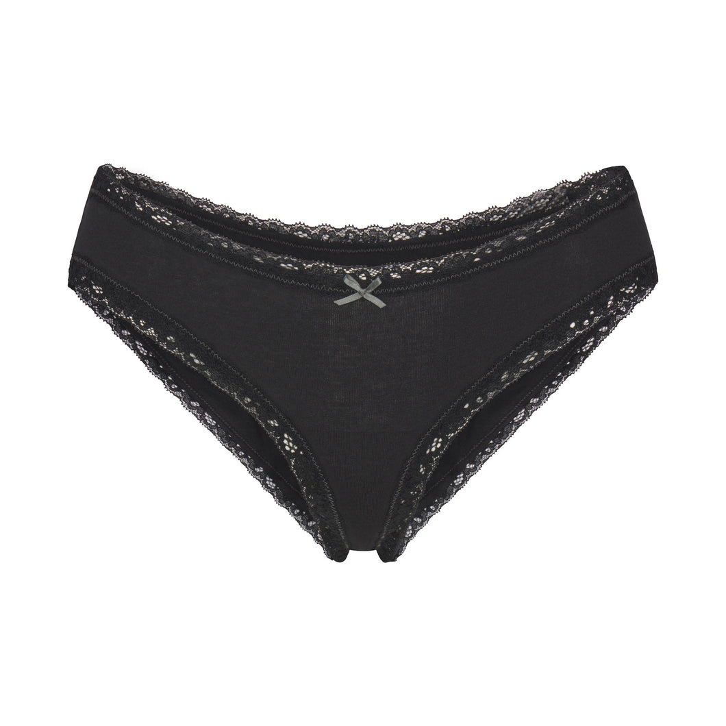 LIGHTWEIGHT COTTON LACE BRIEF | SOOT