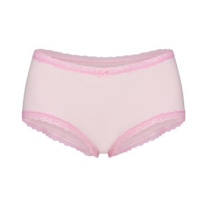 LIGHTWEIGHT COTTON LACE BOY SHORT | CHERRY BLOSSOM