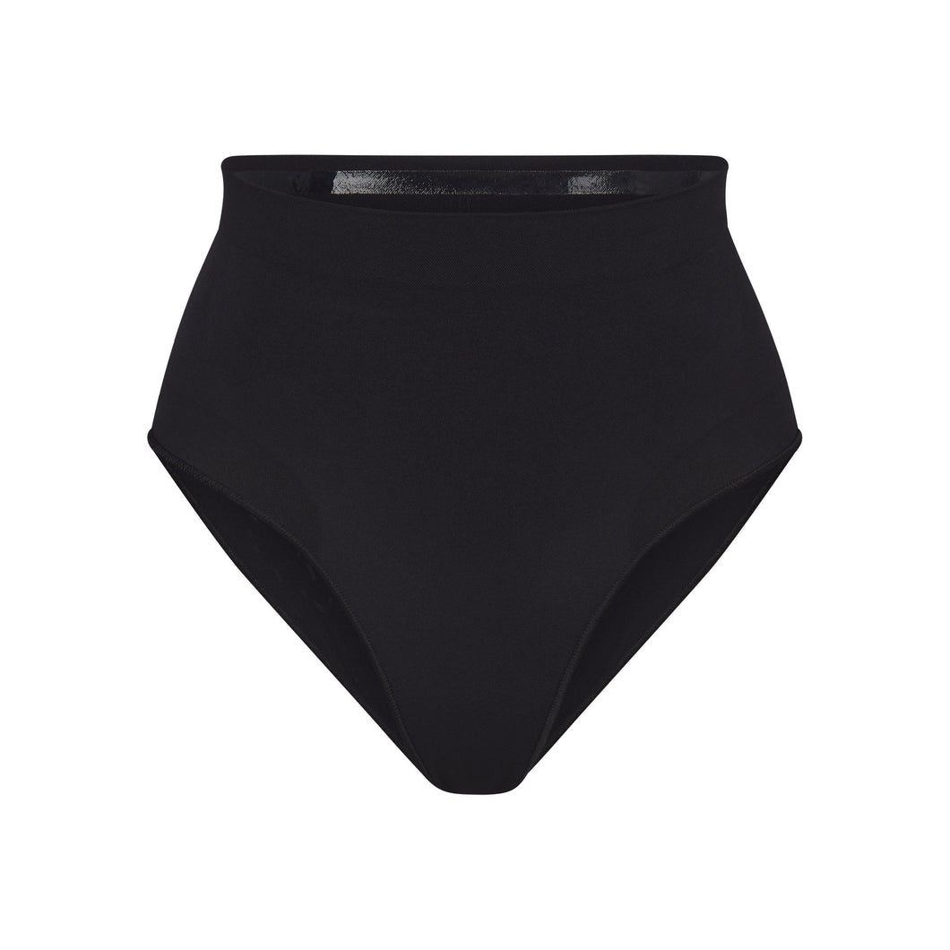 SEAMLESS SCULPT MID WAIST BRIEF | ONYX