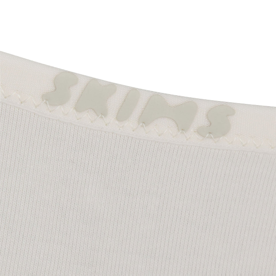 COTTON LOGO DIPPED THONG | MARBLE