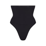 SEAMLESS SCULPT HIGH-WAISTED THONG | ONYX