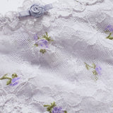STRETCH LACE DIPPED THONG | WIND ROSEBUD PRINT