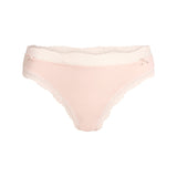 COTTON JERSEY LACE THONG | PRIMROSE