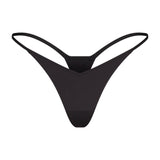 SHINE FOUNDATIONS DEEP V FRONT STRING THONG | ONYX