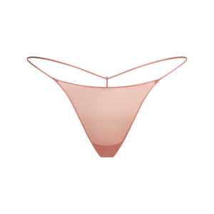 ULTRA FINE MESH STRING THONG | TERRACOTTA