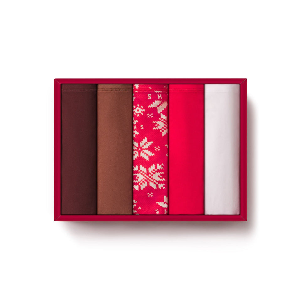 FITS EVERYBODY THONG 5-PACK | BRANDY MULTI