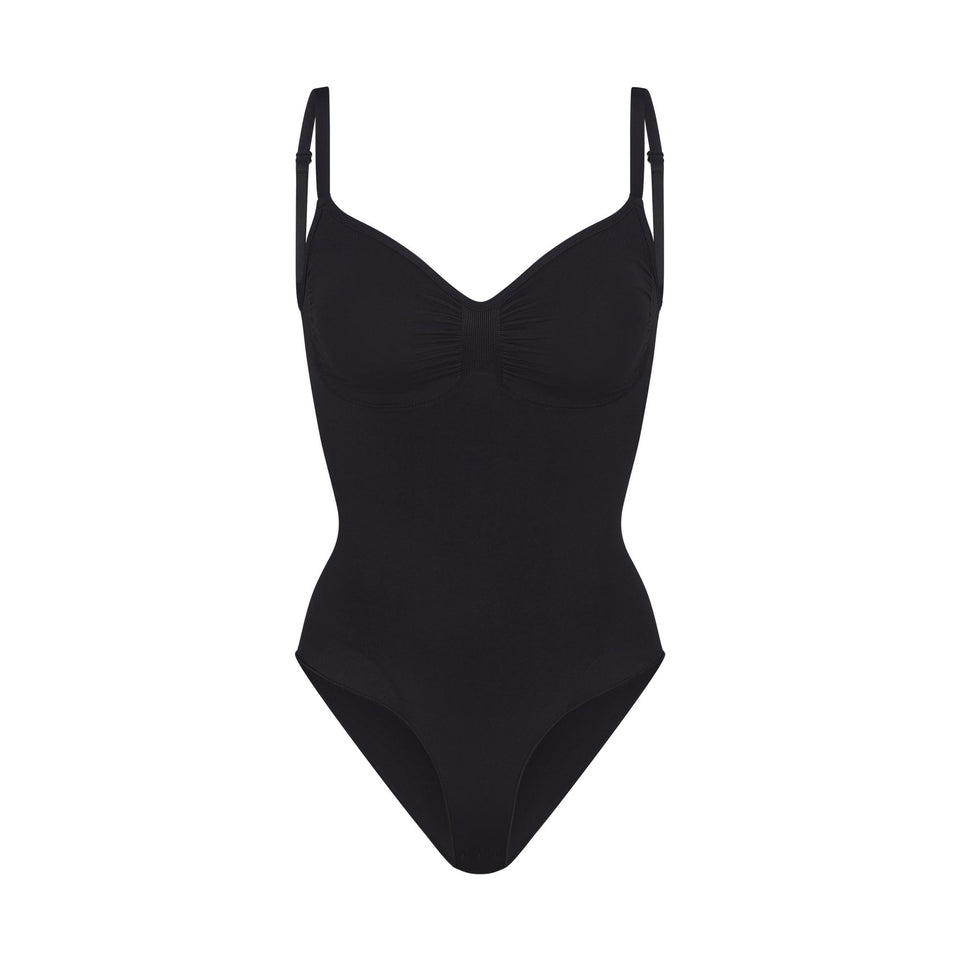 SEAMLESS SCULPT BRIEF BODYSUIT | ONYX