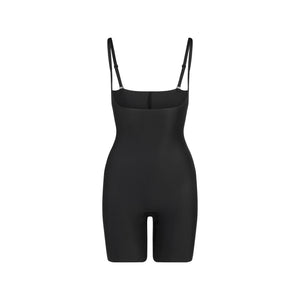 SKIMS BODY CORE SCULPT OPEN BUST MID THIGH BODYSUIT | ONYX