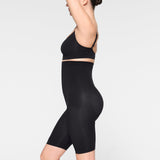 SEAMLESS SCULPT HIGH-WAISTED ABOVE THE KNEE SHORT | ONYX
