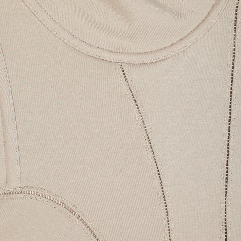 COTTON SHAPEWEAR THONG BODYSUIT | LINEN