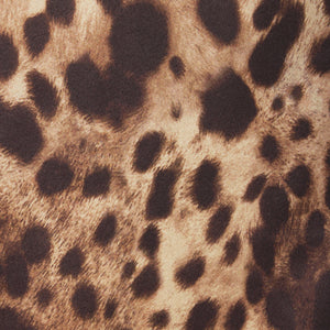 DOLCE&GABBANA X SKIMS SILK LONG ROBE | LEOPARD