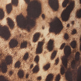 DOLCE&GABBANA X SKIMS SILK LONG ROBE | LEOPARD