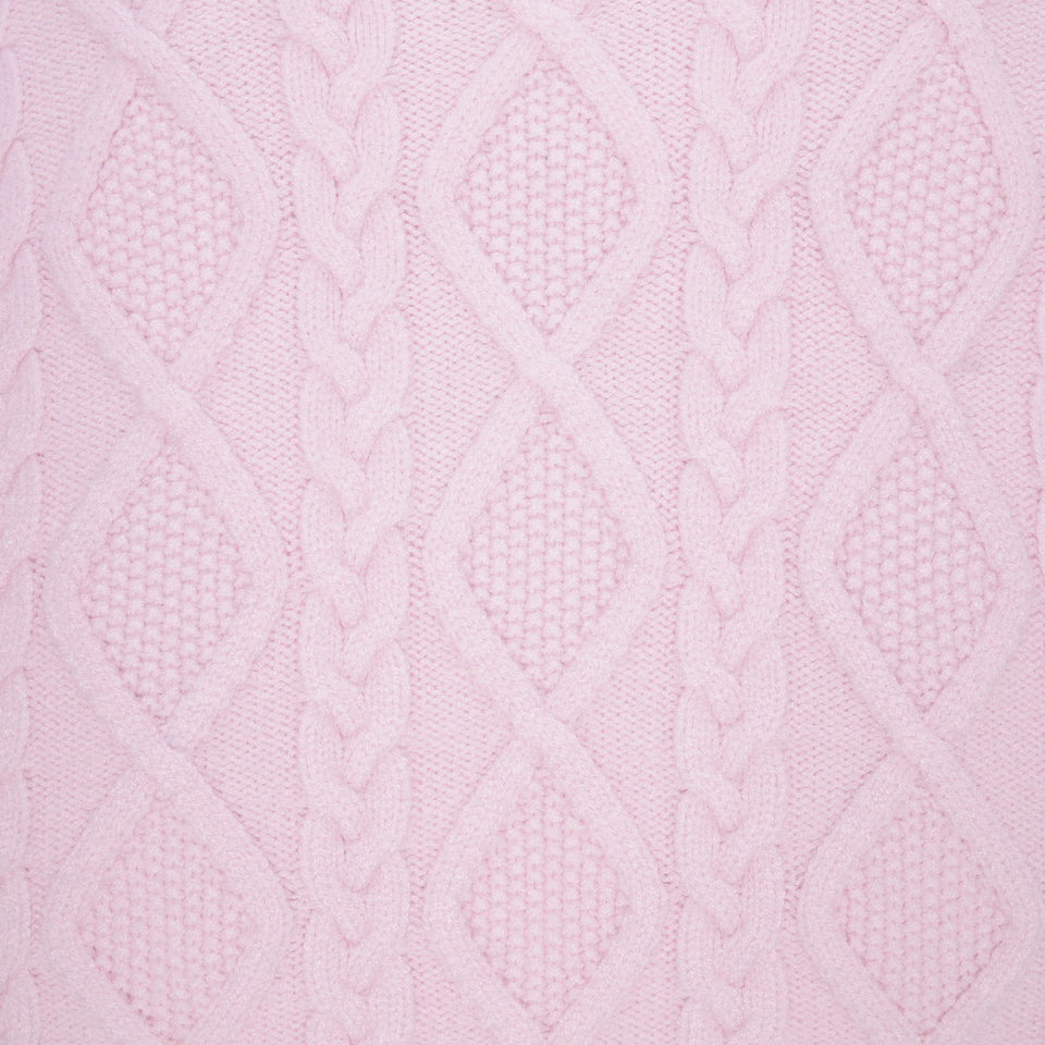 SWEATER KNIT TRIANGLE BRALETTE | BABY PINK