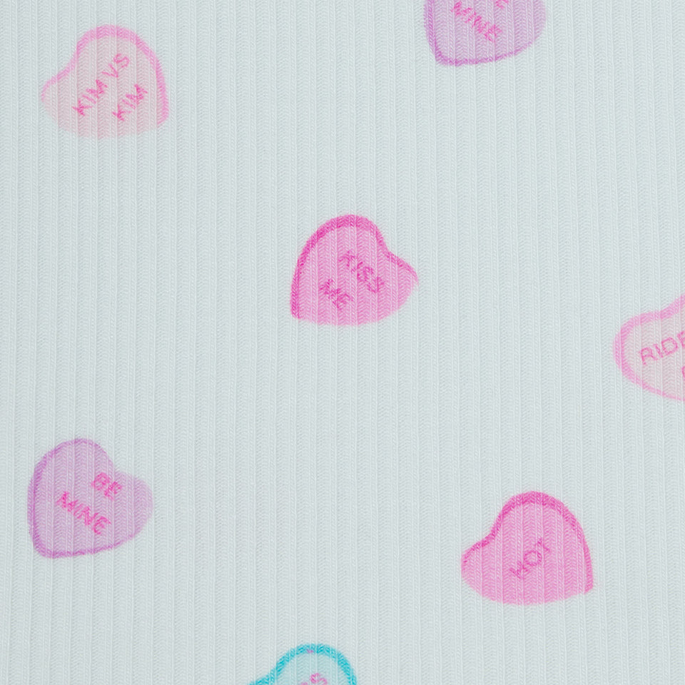 SOFT LOUNGE ZIP UP HOODIE | CLOUD CANDY HEART PRINT