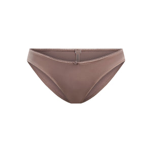VELVET SWIM DIPPED BIKINI BOTTOM | UMBER