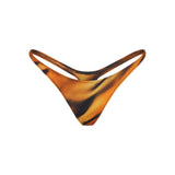 ROBERTO CAVALLI X SKIMS THONG BIKINI BOTTOM | TIGER FACE PRINT