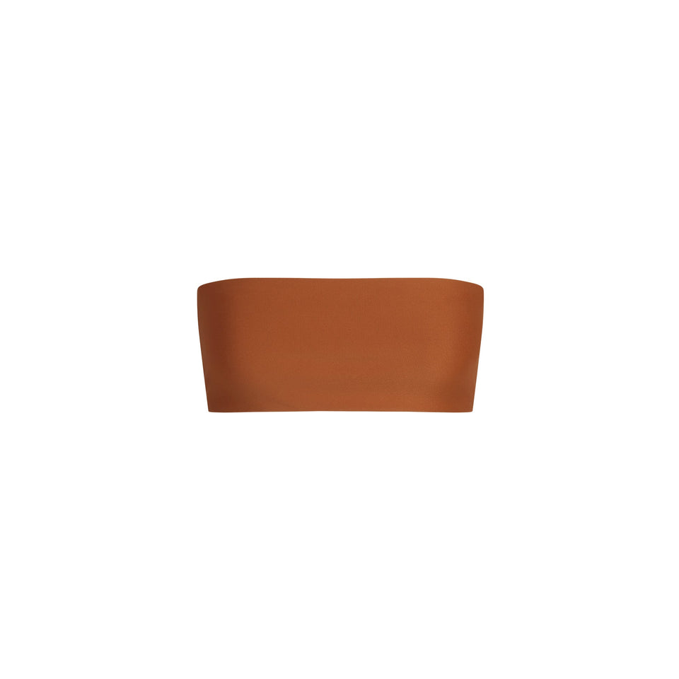 ICONIC SWIM CONVERTIBLE BANDEAU BIKINI TOP | BRONZE