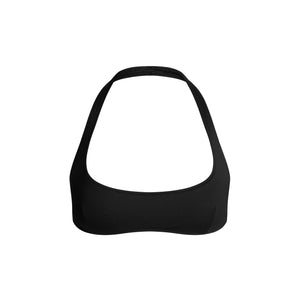 SIGNATURE SWIM HALTER SCOOP BIKINI TOP | ONYX