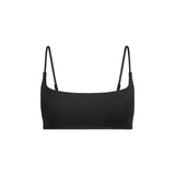 ICONIC SWIM SQUARE NECK BIKINI TOP | OBSIDIAN