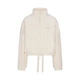 TEDDY BOXY ZIP UP | ECRU