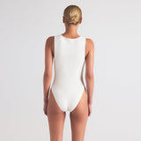 COTTON JERSEY TANK BODYSUIT | MARBLE