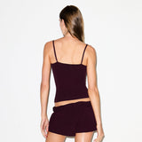 COTTON JERSEY CAMI | CURRANT