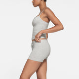 COTTON JERSEY CAMI | LIGHT HEATHER GREY
