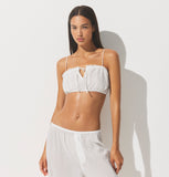 COTTON VOILE SUPER CROPPED CAMI | MARBLE