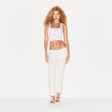 COTTON RIB TANK | SNOW STRAWBERRY PRINT