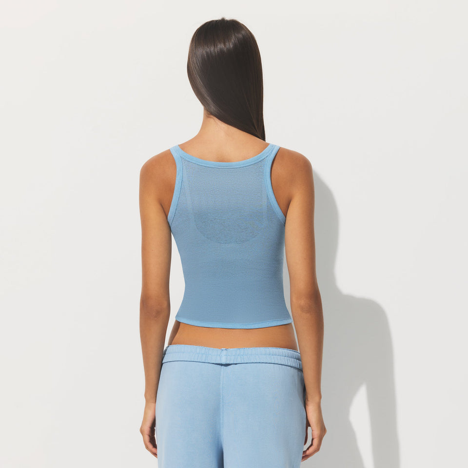 SHEER RIB TANK | BLUE BELL