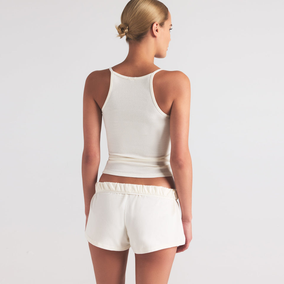 COTTON RIB LONG CAMI | MARBLE