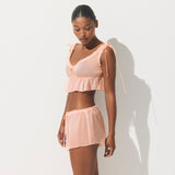 SKIMS ROMANCE BABYDOLL AND SHORT SET | PRIMROSE