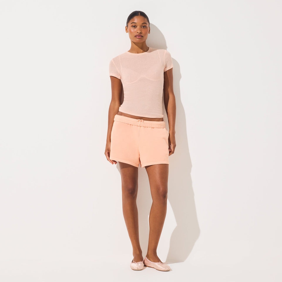 SHEER RIB T-SHIRT | VILLA