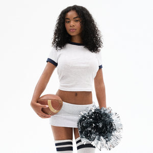 WORN IN JERSEY BABY TEE | SNOW CONTRAST