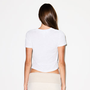 WORN IN JERSEY BABY V NECK TEE | SNOW