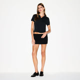 WORN IN JERSEY POLO BABY TEE | ONYX