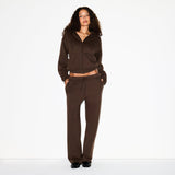 COTTON FLEECE CLASSIC STRAIGHT LEG PANT | DARK SEPIA