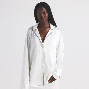 SILK LONG SLEEP SET | IVORY