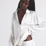 SILK LONG SLEEP SET | IVORY