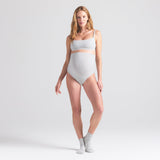 COTTON JERSEY MATERNITY HIGH-WAISTED THONG | LIGHT HEATHER GREY