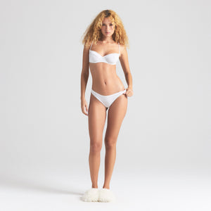POINTELLE DIPPED THONG | SNOW