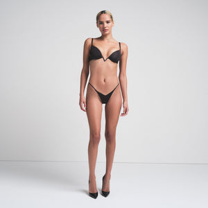 SHINE FOUNDATIONS DEEP V FRONT STRING THONG | ONYX
