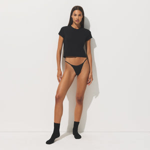 LIGHTWEIGHT COTTON STRING THONG | SOOT TONAL