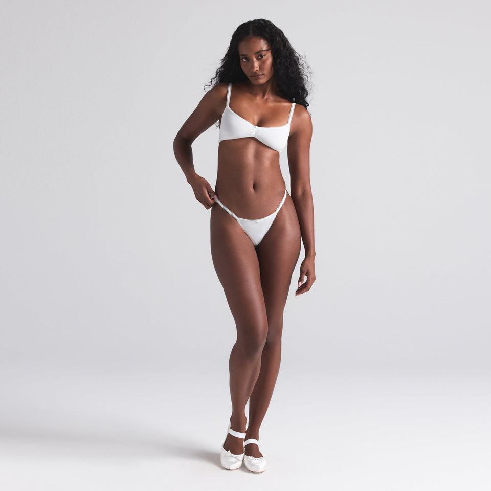 FITS EVERYBODY PICOT STRING THONG 5-PACK | BLUE QUARTZ MULTI